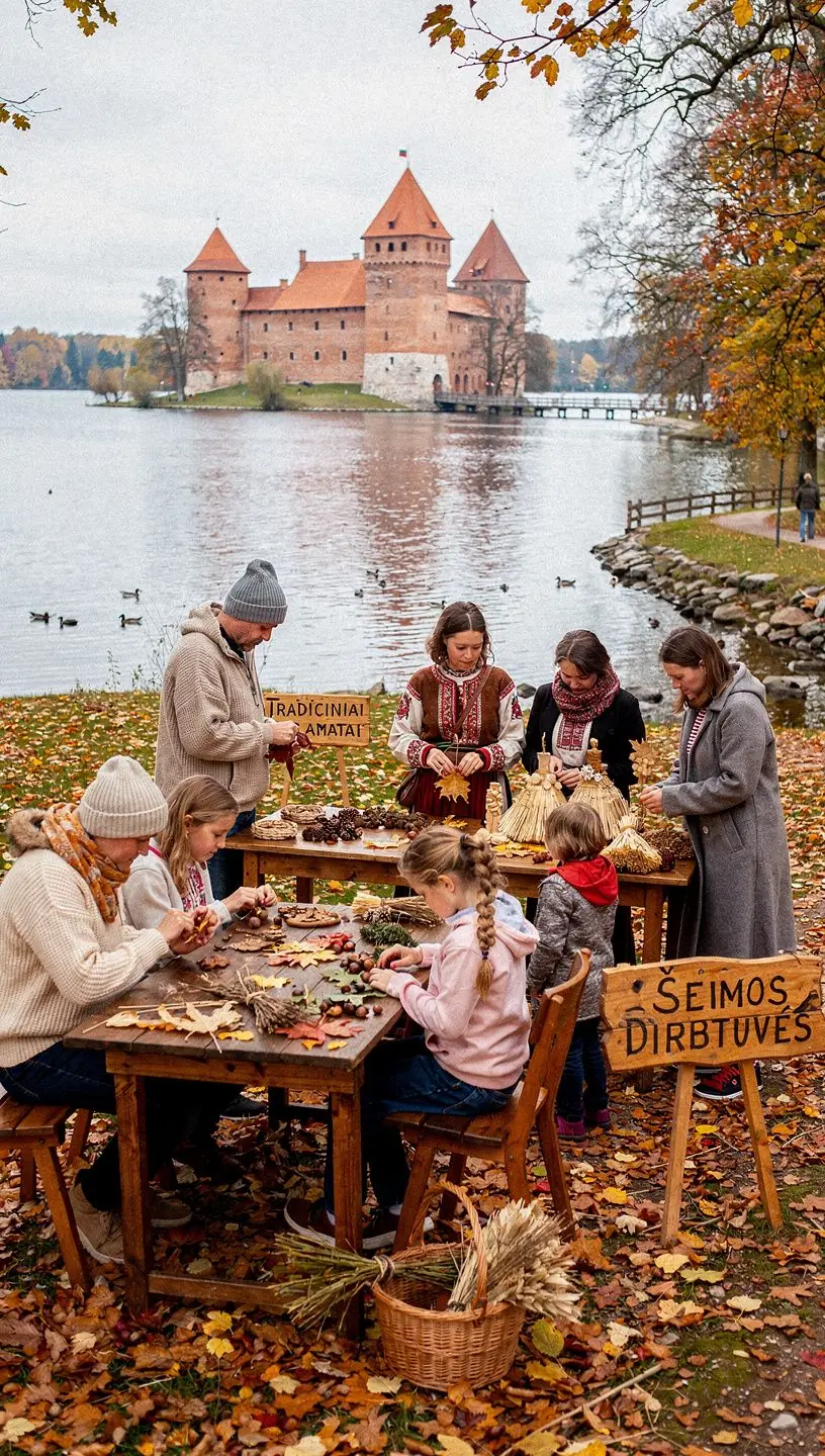 Vaikai ir senjorai kartu užsiima kūrybine veikla, stiprinant bendruomeniškumą.